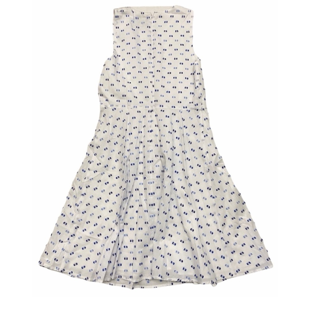CeCe dobby pintuck fit & flare dress size 10 - Picture 5 of 7